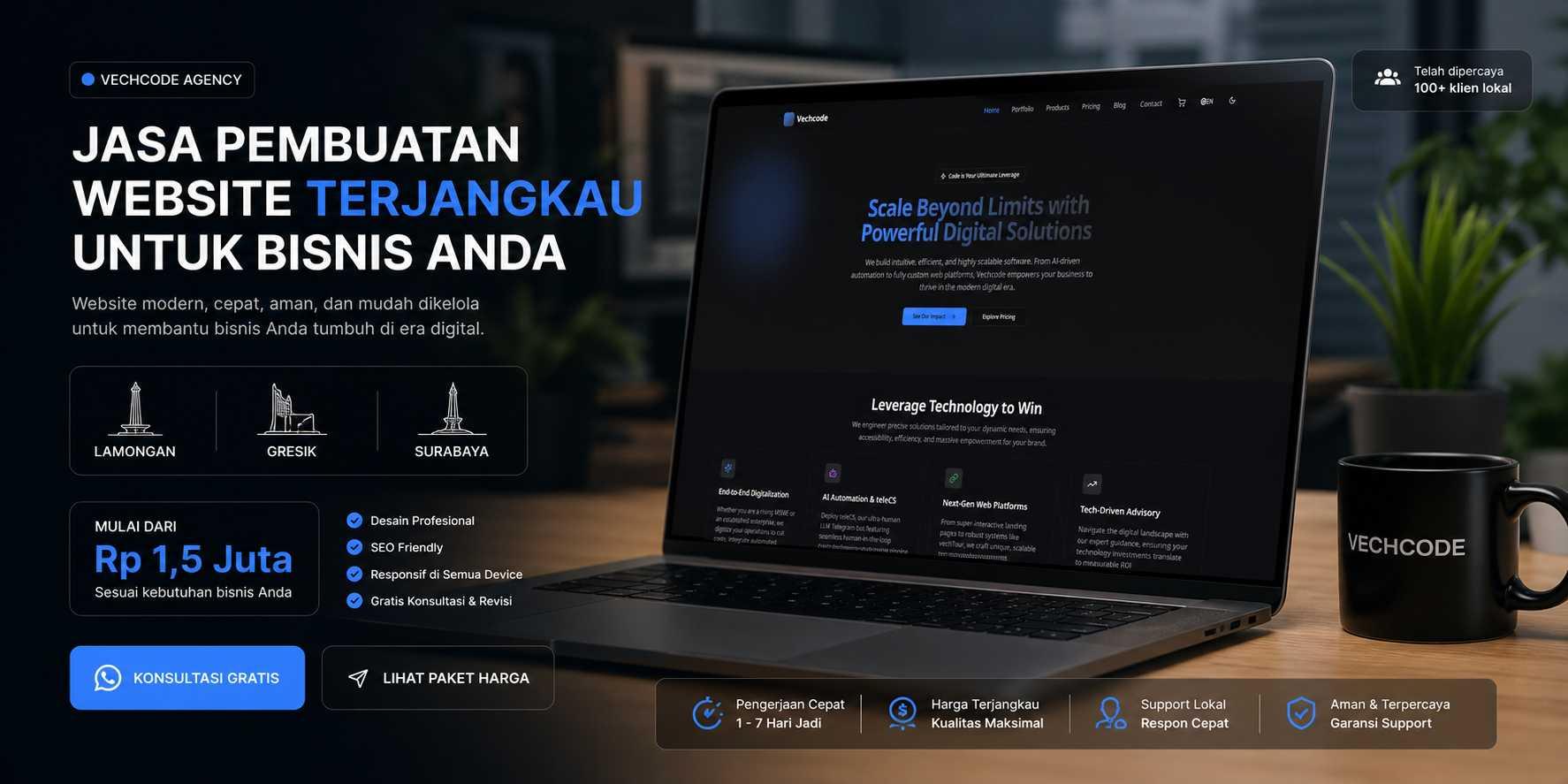 Terjebak Janji Manis? Ini agency penyedia Jasa Pembuatan Website paling Terjangkau di Lamongan, Gresik, Surabaya